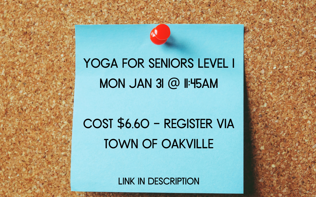 ADDED Virtual Yoga for Seniors January 31