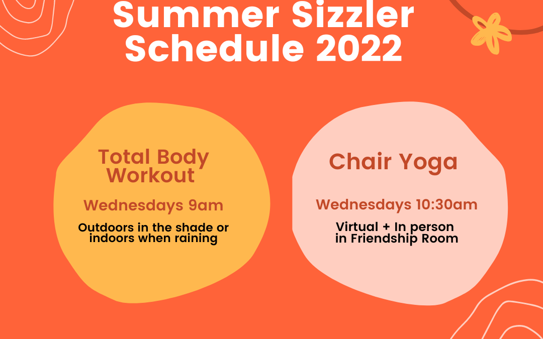Outdoor Fitness + Chair Yoga Classes at Maple Grove United Church this Summer.