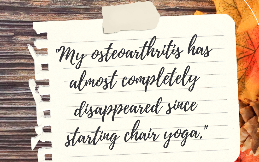 “My osteoarthritis has (almost) disappeared” – client testimonial